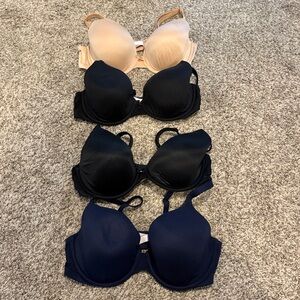 Victoria's Secret Bra Collection - Black, Navy, and Tan